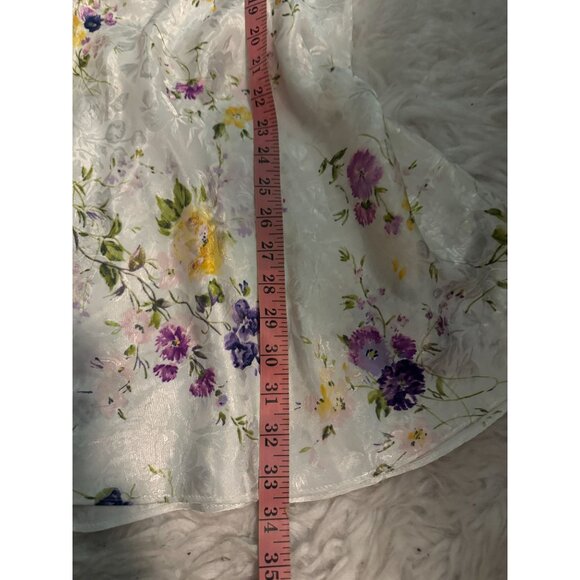Vintage LA Intimates Nightie Slip Dress Floral Size M - Picture 8 of 10